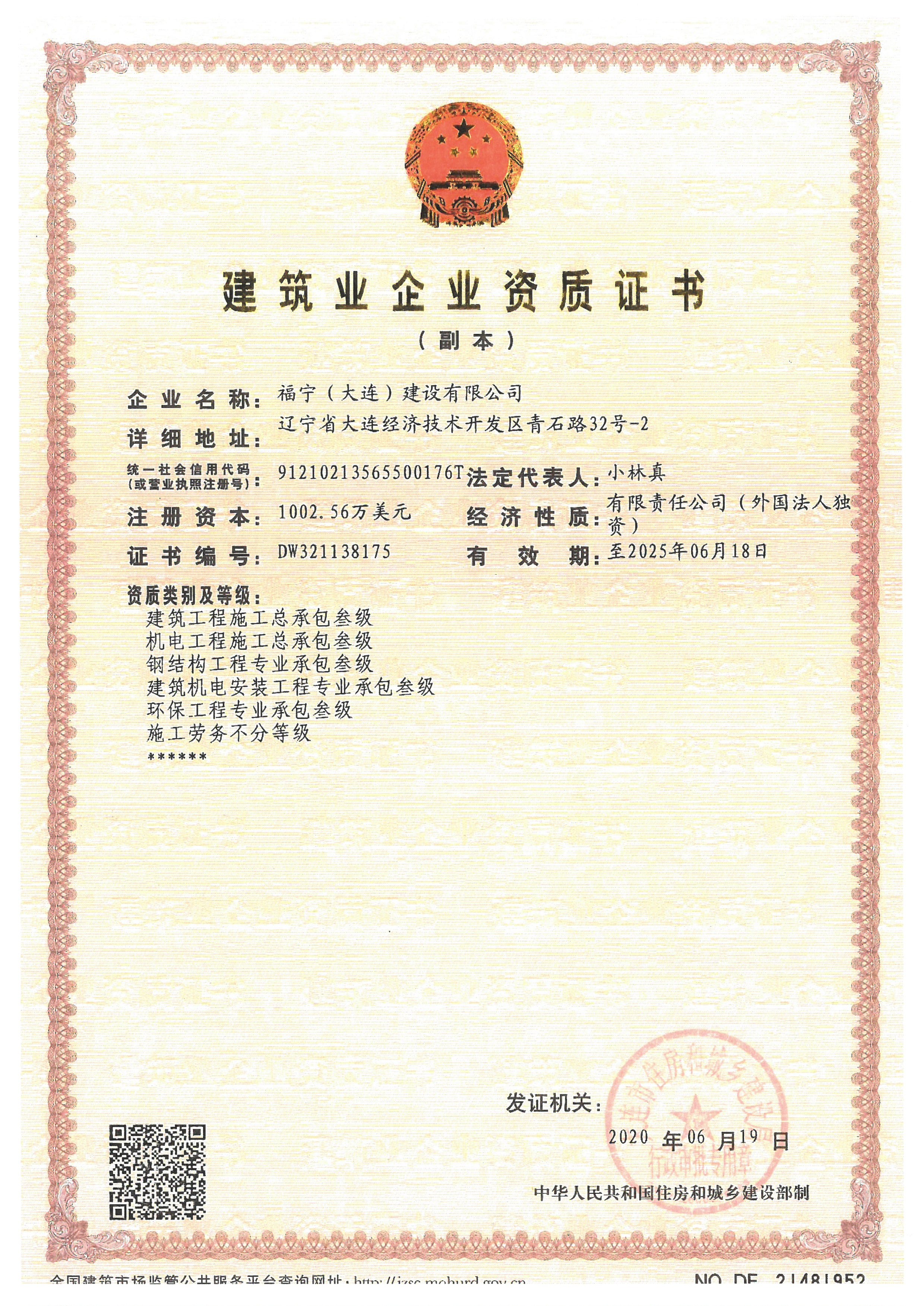 企業資質 許可証 2